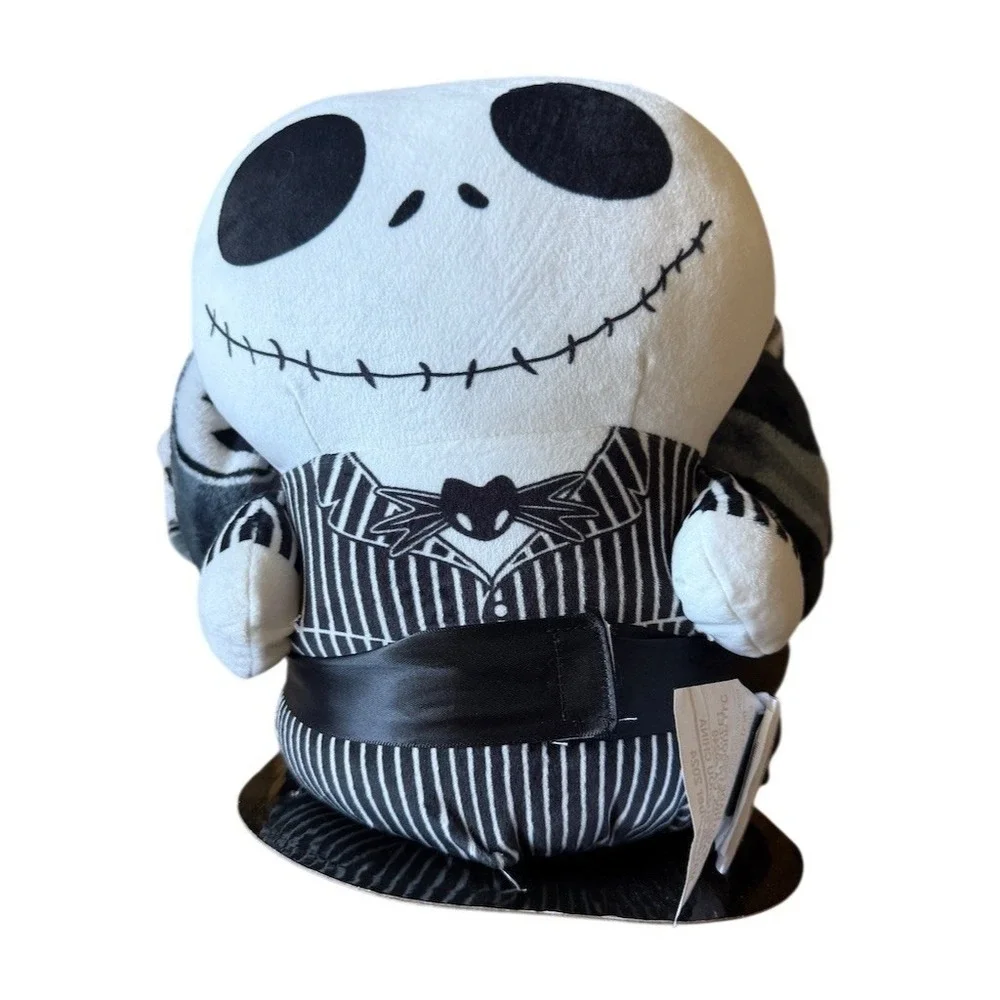 Disney Nightmare Before Christmas Jack Skellington Pillow & Throw Halloween NIB